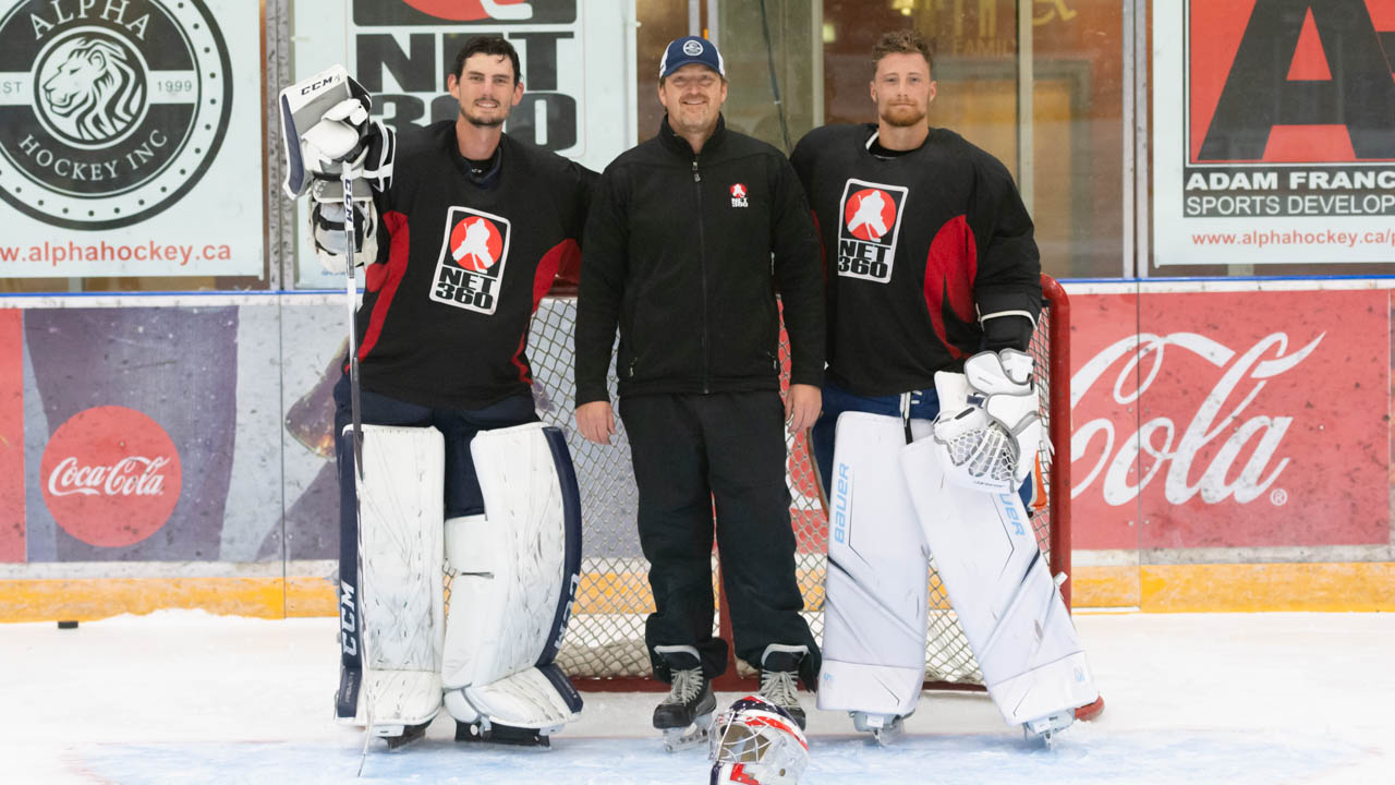 Pro Tip: Hellebuyck and Brossoit Demo Skating Warmup