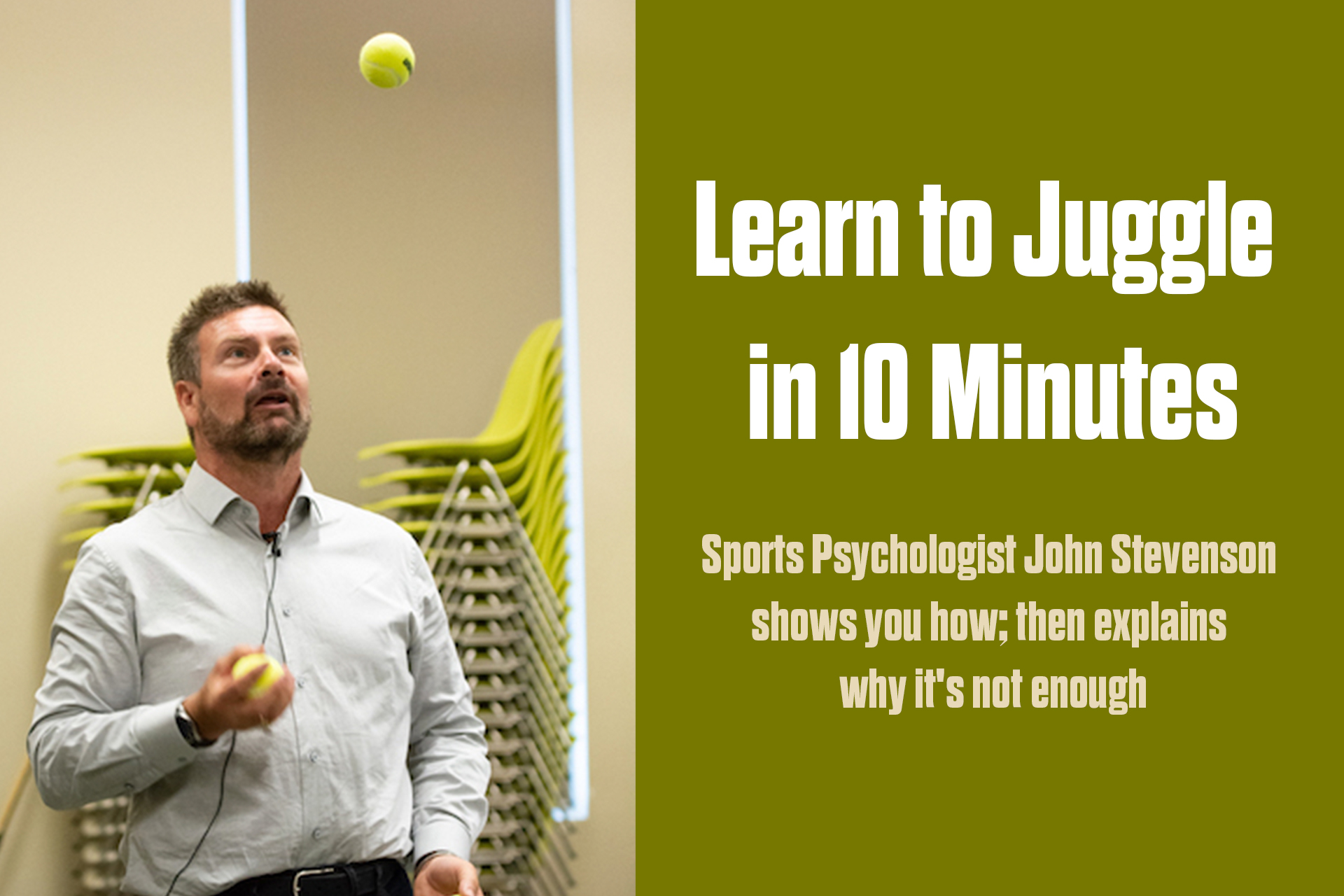 Learn to juggle in 10 minutes