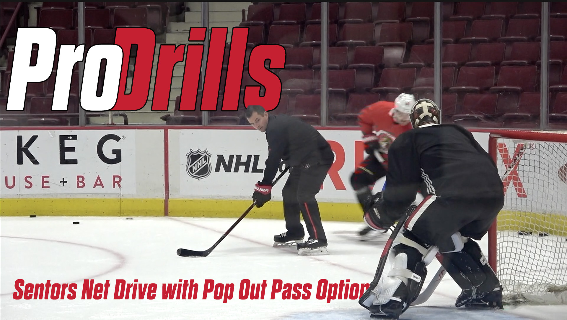 Pro-Drills: Senators Pierre Groulx and Hoberg net drive and pop pass