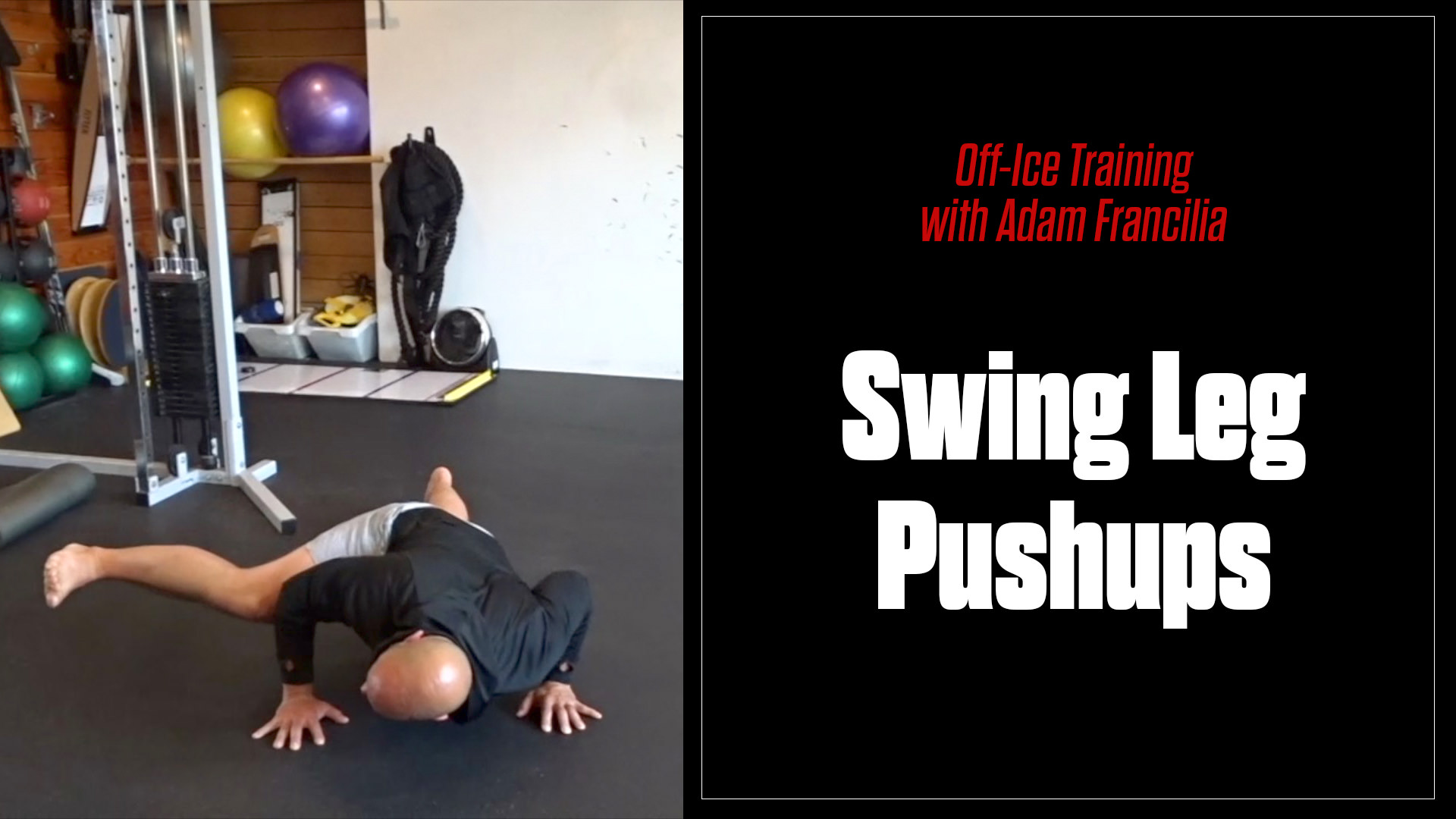 Off-Ice with Adam Francilia: Swing Leg Pushup