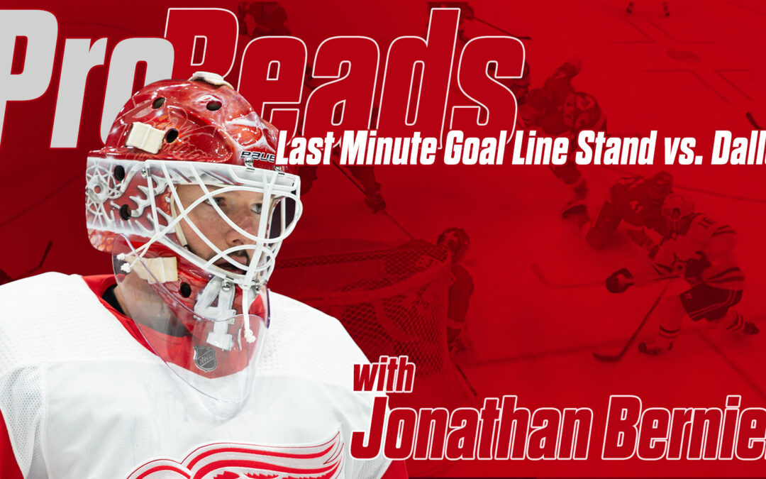 Jonathan Bernier Pro-Read 4:  Depth management and a goal line stand