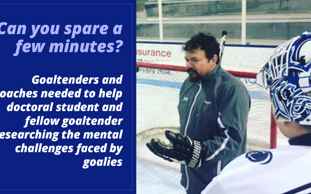 Goaltenders and Coaches needed