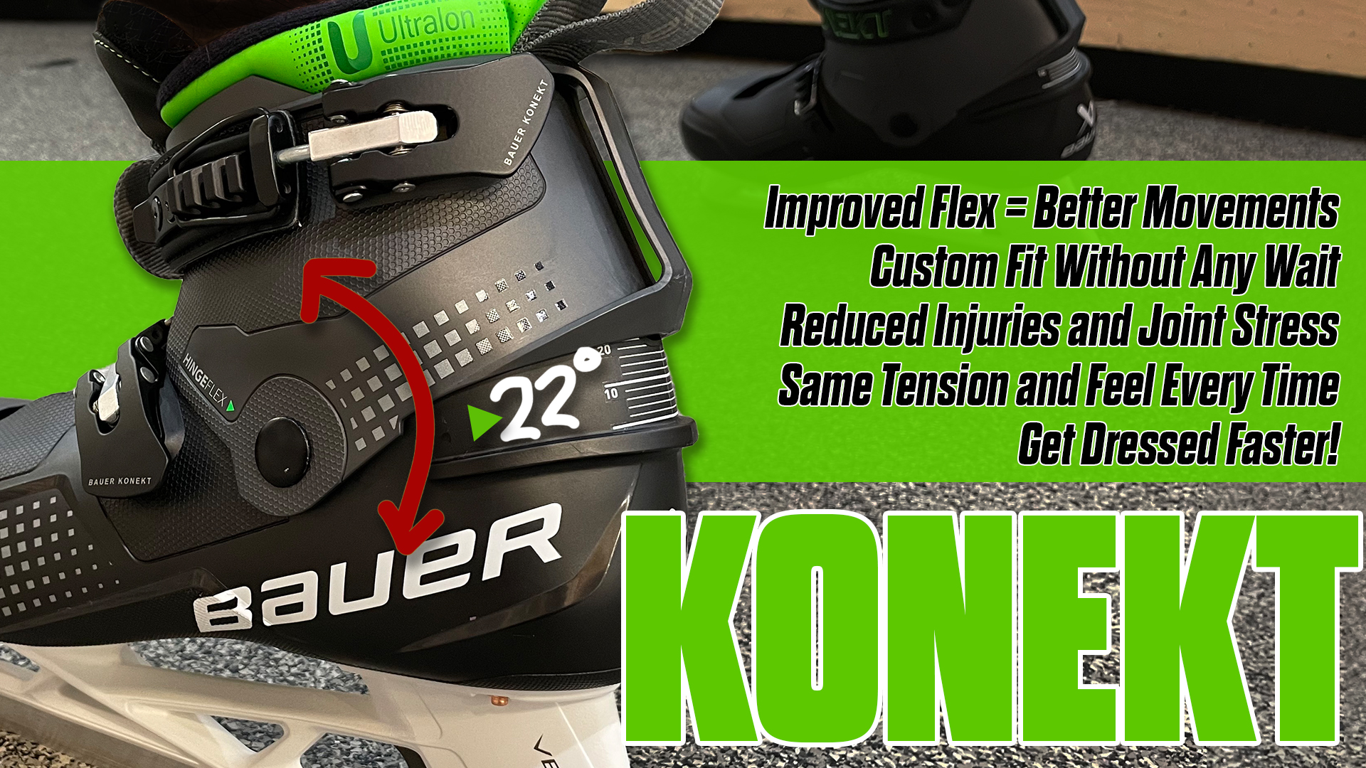 Carey Rie looking down ice close up