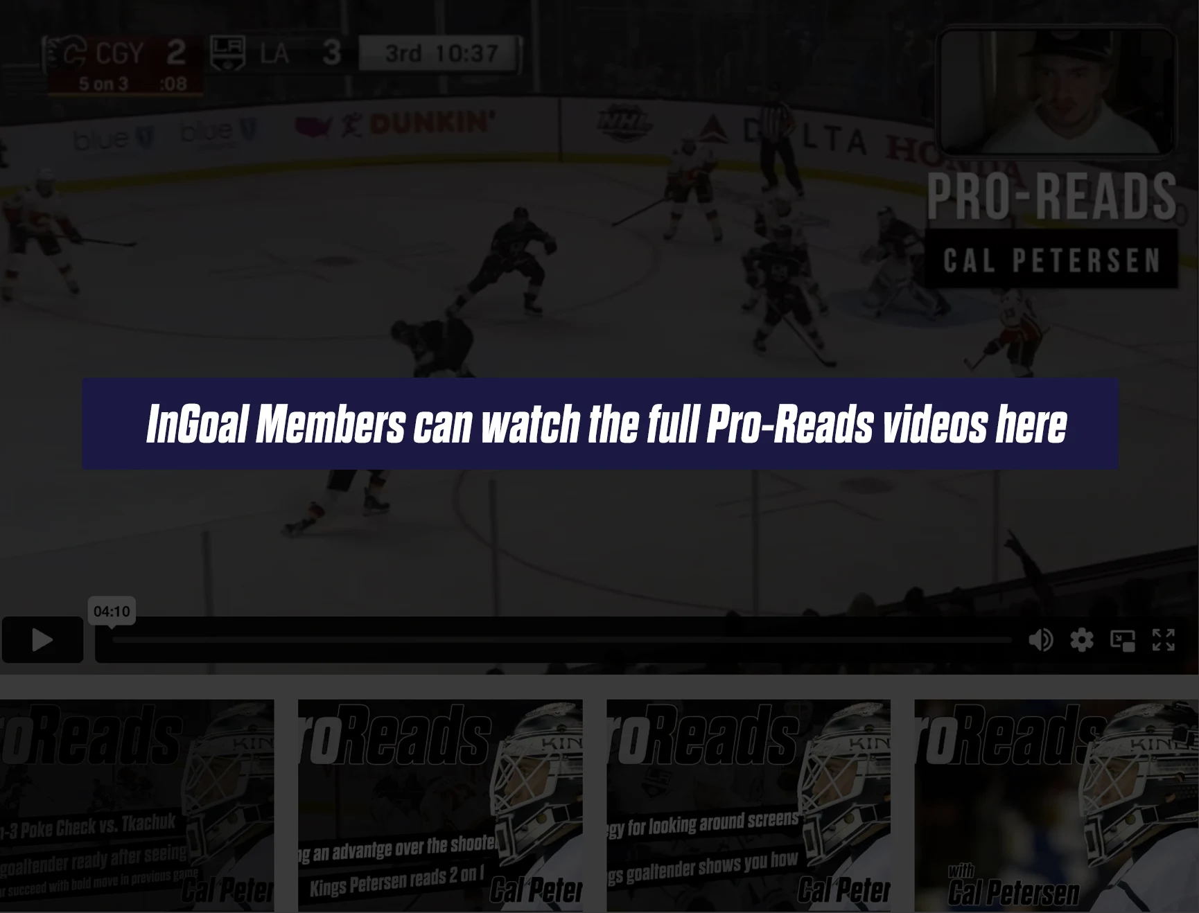 Cal Petersen Pro-Reads Video Player tease