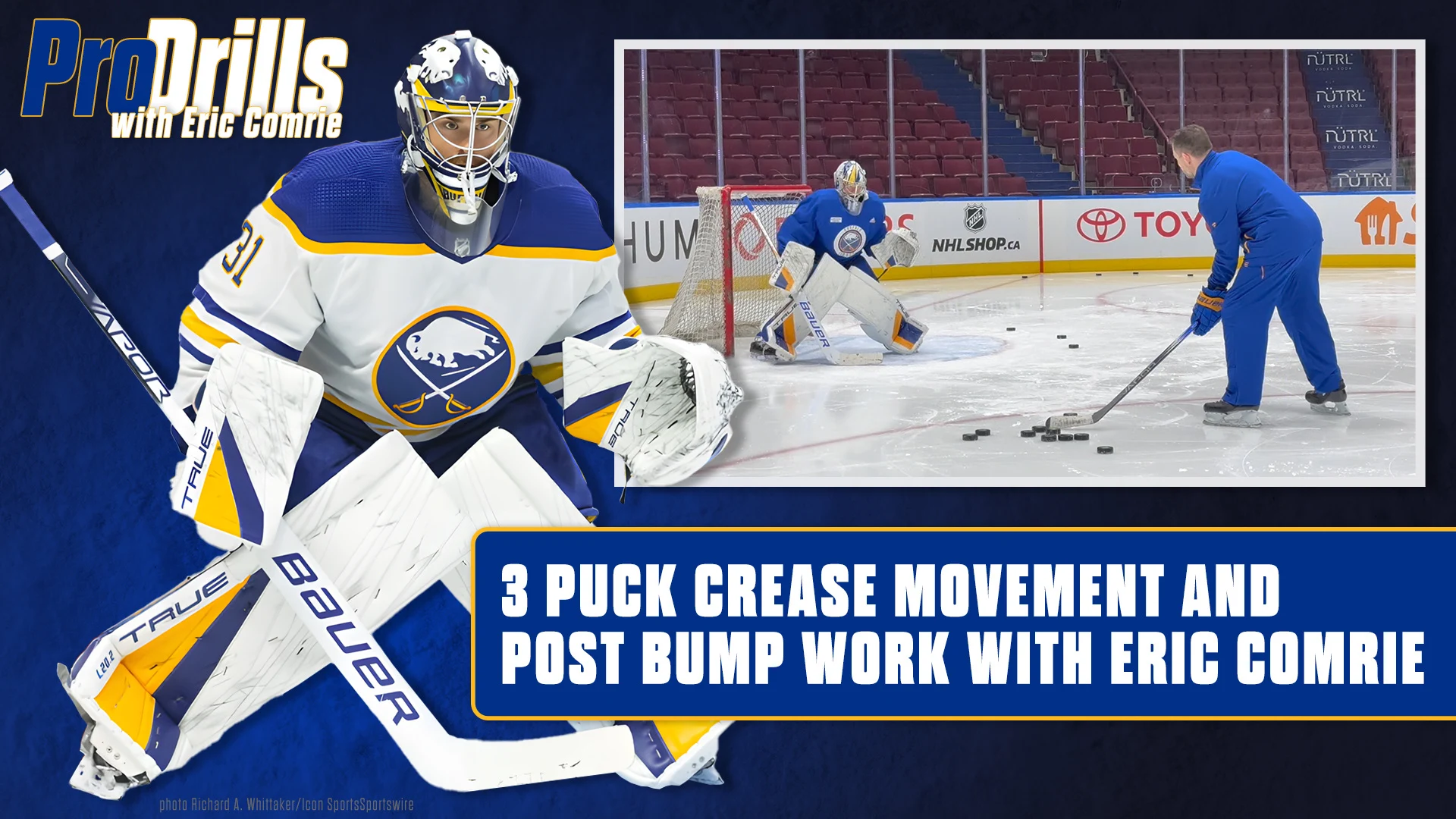 Eric Comrie and Buffalo Sabres Goalie Coach Mike Bales Share Skating Drills for Goalies