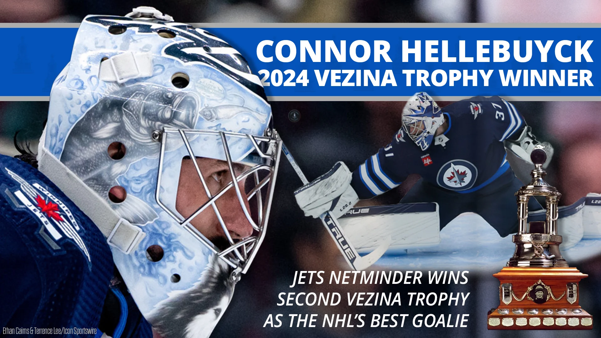 Connor Hellebuyck Wins 2024 Vezina Trophy