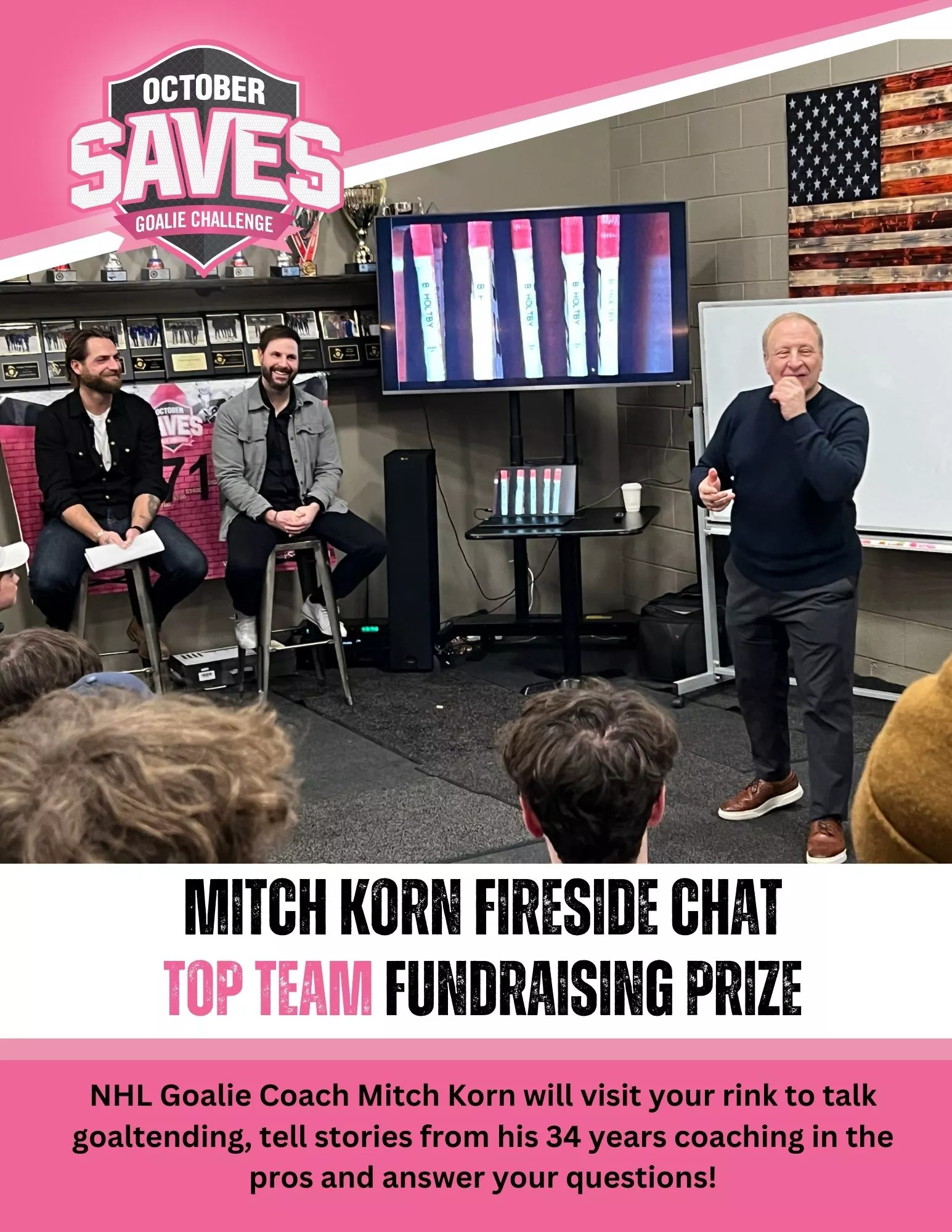 October Saves Fireside Chat Flyer