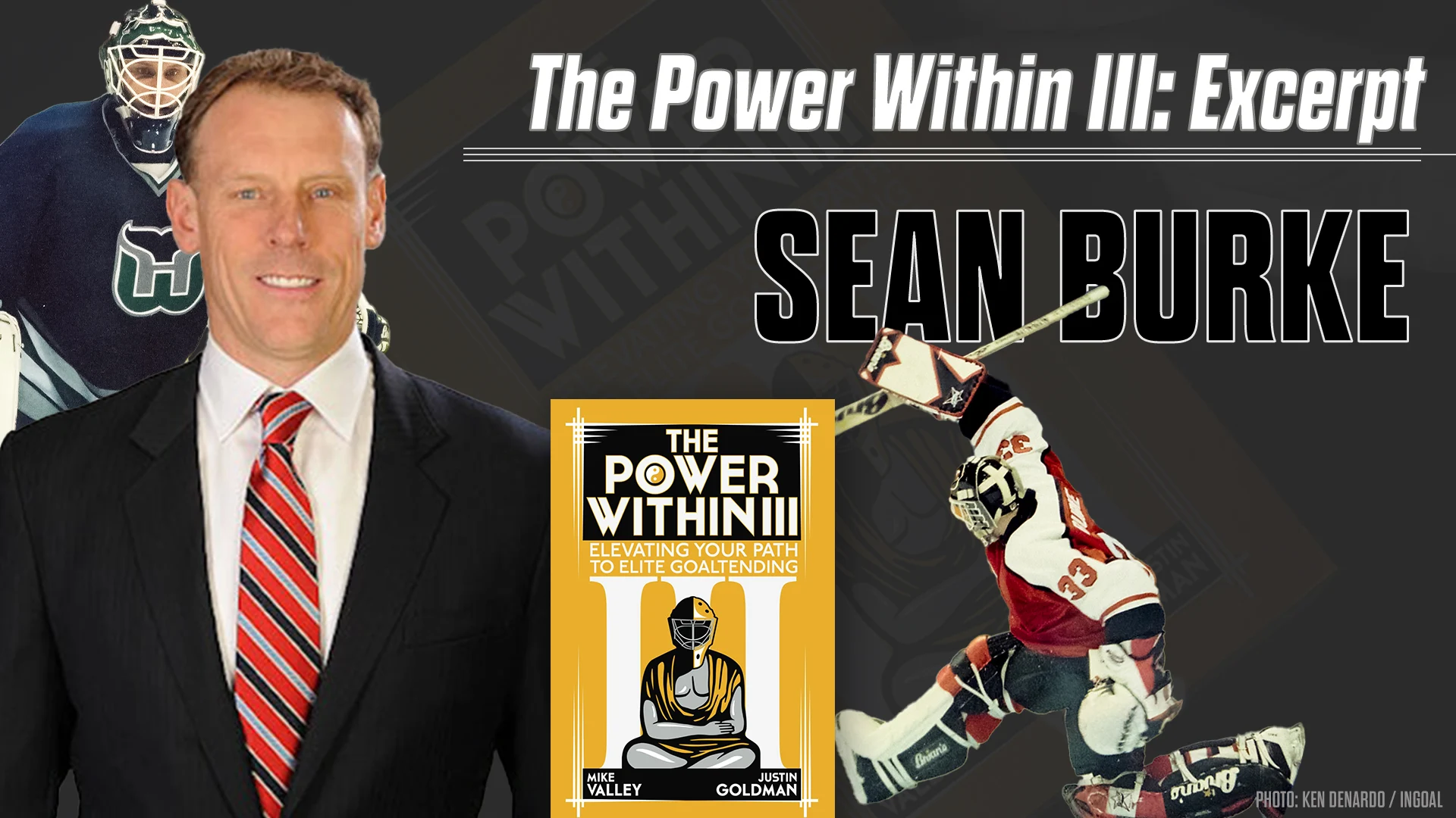 Carey Rie looking down ice close up