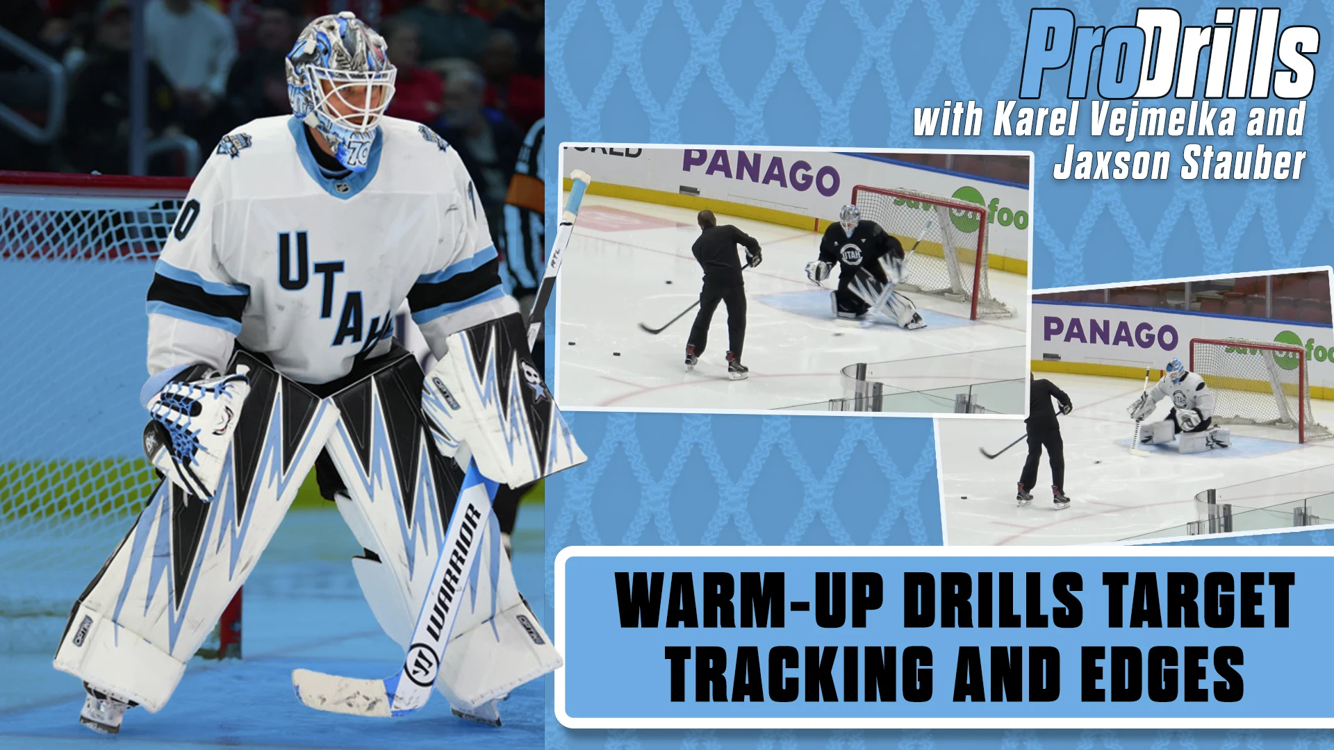 Pro Drills with Utah Hockey Club – Karel Vejmelka and Jaxson Stauber