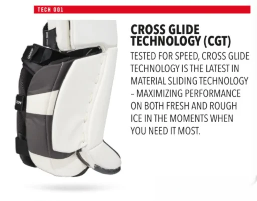 CGT - Cross Glide Technology from CCM's EFlex 7 Goalie Equipment