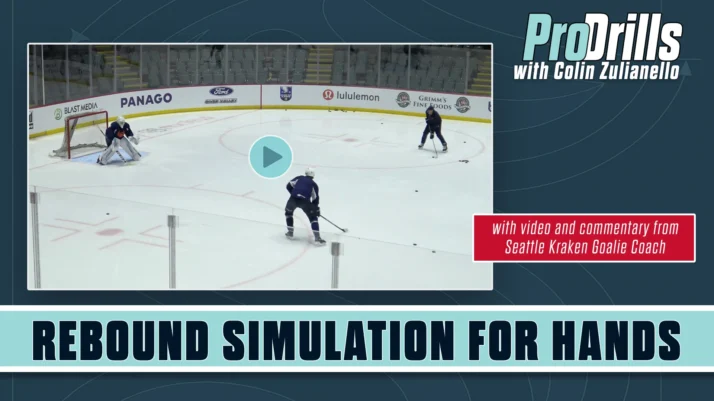 Pro Drills with Seattle Kraken Prospects - Rebound Simulation for Hands